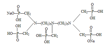 雙1,6-亞己基三胺五甲叉膦酸鈉(BHMTPh·PN)結(jié)構(gòu)式